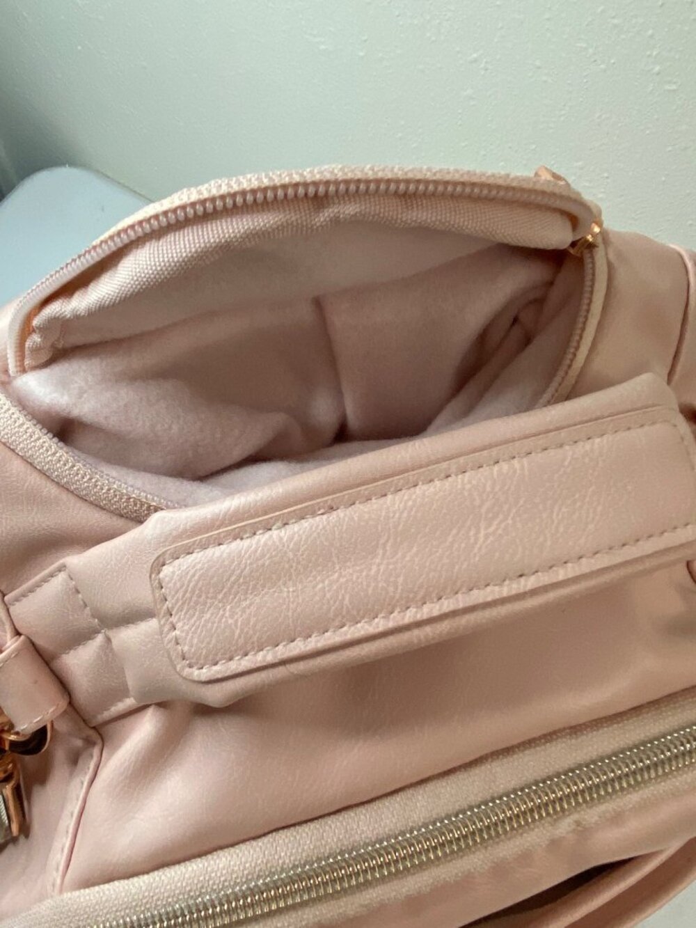 Itzy Ritzy Diaper Bag Backpack Pink Quilted Baby Bag Set - Picture 12 of 16